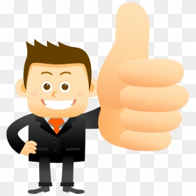 Clipart Happy Thumbs Up - Thumbs Up Cartoon Png, Transparent Png - thumbs up.png