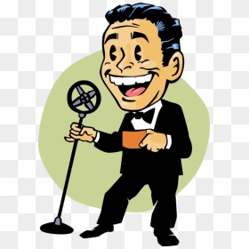 Vector Illustration Of Master Of Ceremonies Emcee Or - Master Of Ceremony Png, Transparent Png - microphone vector png