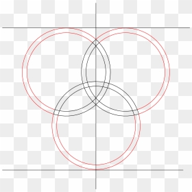 How To Draw A Trinity Celtic Knot Level 1 Step - Circle, HD Png Download - celtic border png