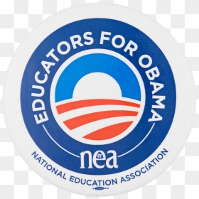 Educators For Obama Political Button Museum - National Education Association, HD Png Download - obama logo png
