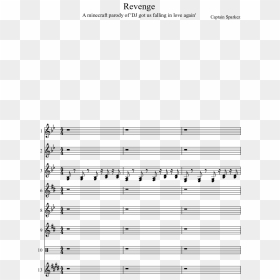 Revenge Sheet Music Composed By Captain Sparkez 1 Of - Minecraft Revenge Piano Easy, HD Png Download - sheet music png