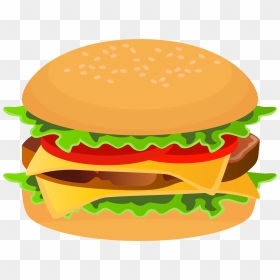 Clipart Food Hamburger - Cheeseburger, HD Png Download - hamburgers png