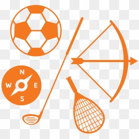 Camp Activities Icon Orange - Orange Sport Icon Png, Transparent Png - sports icon png