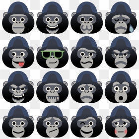 Kik Gorilla Emoji, HD Png Download - kik png
