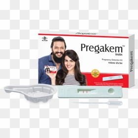 Pregakem Pregnancy Test Kit, HD Png Download - pregnancy test png