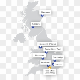 Company Map - Safest Cities In The Uk, HD Png Download - modern arrow png