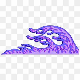 Purple Wave Clip Art - Purple Waves Png, Transparent Png - wave clip art png