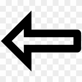 Arrow Pointing Left Icon - White Arrow Pointing Png, Transparent Png - long arrow png
