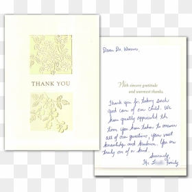 Thank You - Handwriting, HD Png Download - thank you .png