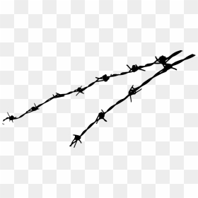 Black Barbed Wire Png, Transparent Png - barbed wire border png