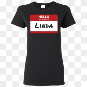 Linda Name Tag T-shirt Hello My Name Is Sticker - Scott Frost Nebraska Shirt, HD Png Download - hello my name is tag png