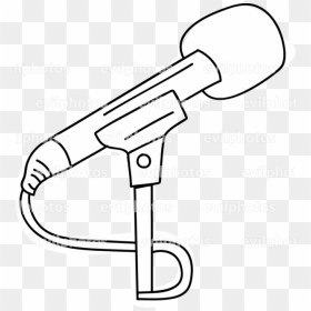 Microphone Drawing Vector And Stock Photo - Tool, HD Png Download - microphone vector png