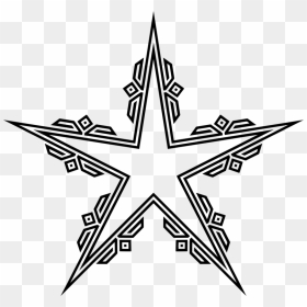 Line Art,star,symmetry - Girl Muslim Praying Cartoons, HD Png Download - purple star png