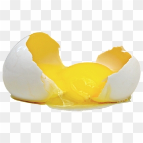Cracked Egg Png - Egg Yolk Transparent Background, Png Download - cracked egg png