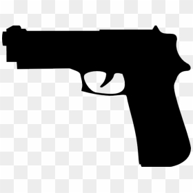 Gun Shot Clipart Black And White - Gun Clipart Png, Transparent Png - rifle silhouette png