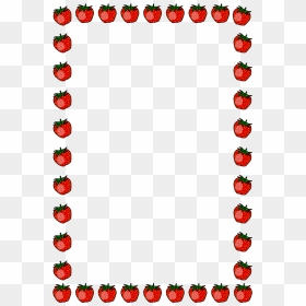 Strawberry Border Clip Art, HD Png Download - barbed wire border png