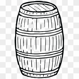 Vector Barrel Wine - Keg Clipart Black And White, HD Png Download - keg png