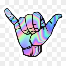 Tie Dye Hang Loose, HD Png Download - shaka png