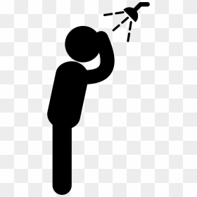 Png Standing Man Side View - Shower, Transparent Png - cleaning icon png