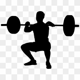 Fitness Silhouette Png - Transparent Weightlifter, Png Download - fitness silhouette png