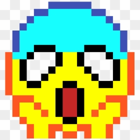 Shock Emoji-ading"s Pixel Arts - Spreadsheet Pixel Art Emoji, HD Png Download - shock emoji png