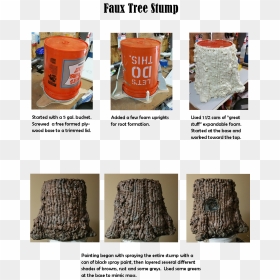 Diy Artificial Tree Stump, HD Png Download - tree stump png