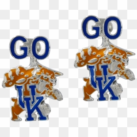 University Of Kentucky Evie Earrings - Illustration, HD Png Download - kentucky wildcats logo png