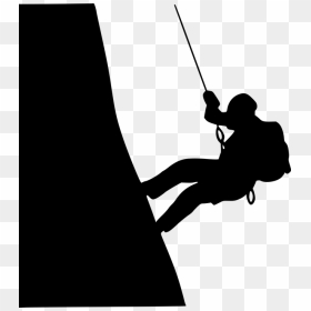 Silhouette Climbing, HD Png Download - climbing png