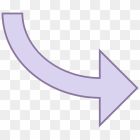 Curved Arrow Icon - Color Arrow Icon Png, Transparent Png - curve arrow png