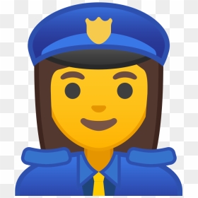 Woman Police Officer Icon - Transparent Police Emoji, HD Png Download - police icon png