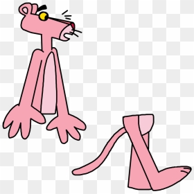 Marcospower1996 Pink Panther Sawed In Half By Marcospower1996 - Girl Sawn In Half Cartoon, HD Png Download - pink panther png