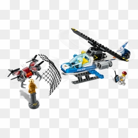 Police Helicopter Png , Png Download - Lego Sky Police Drone Chase, Transparent Png - police helicopter png
