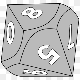 10-sided Die Clip Arts - 10 Sided Dice Clipart, HD Png Download - 20 sided dice png