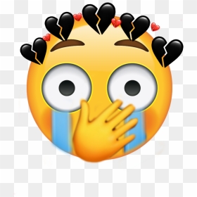 #freetoedit #emoji #crying #cry #embarassed #shock - Diwali, HD Png Download - shock emoji png