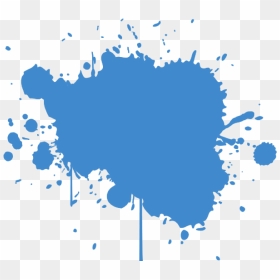 Light Blue Splatter - Splatter Shape, HD Png Download - blue splatter png