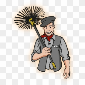 Ash Chimney Sweep Logo Icon V2 - Chimney Sweep Clipart, HD Png Download - cleaning icon png