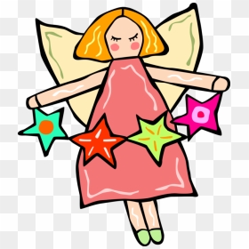 Vector Illustration Of Spiritual Angel With Wings And, HD Png Download - angel wings vector png