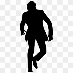 Silhouette Human Vector Graphics Clip Art Image - Silueta Hombre De Espaldas, HD Png Download - man walking silhouette png