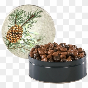 Pinecone And Mistletoe Tin Loading Zoom - Chocolate, HD Png Download - pinecone png