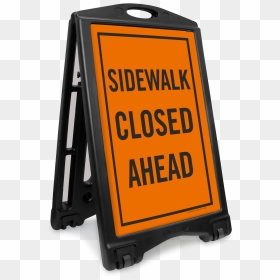 Frame Sign Sidewalk Closed, HD Png Download - closed sign png