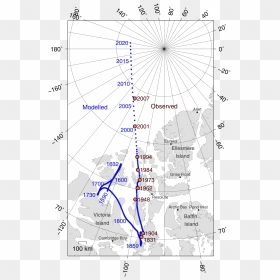 Magnetic North Pole Location 2018, HD Png Download - north pole png