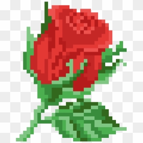 Perler Bead Rose , Png Download - Perler Bead Rose, Transparent Png - rose bud png