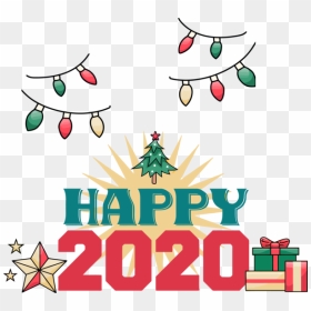 Transparent New Year 2020 Christmas Eve Christmas Plant - Happy New Year Wishes 2020 Png, Png Download - happy new year banner png