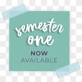 Semester One Tag - Calligraphy, HD Png Download - hello my name is tag png