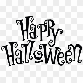 Happy Halloween Black And White Png - Happy Halloween Clipart Black And White, Transparent Png - white youtube png