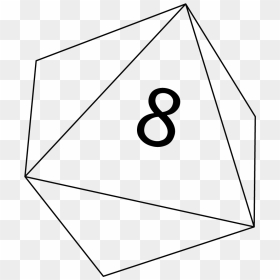 Number, HD Png Download - 20 sided dice png