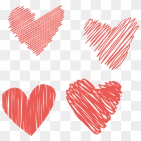 Ftestickers Hearts Sketch Doodle Red Freetoedit, HD Png Download - heart doodle png