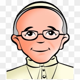 Download Papa Francisco Dibujo Clipart Pope Francis - Pope John Paul Ii Drawing Easy, HD Png Download - pope francis png