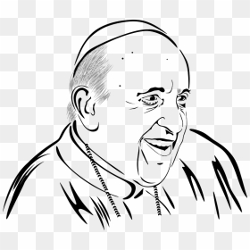 Francis Pope Papa Francisco 190120191 Clipart - Sketch, HD Png Download - pope francis png