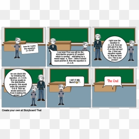 Distributive Property Comic, HD Png Download - equals png
